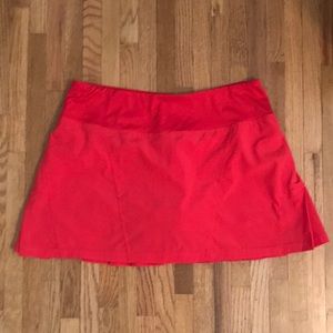 Bolle red women’s tennis skort